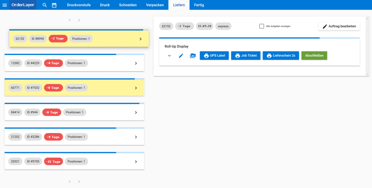 Hexyden: OrderLayer project schema